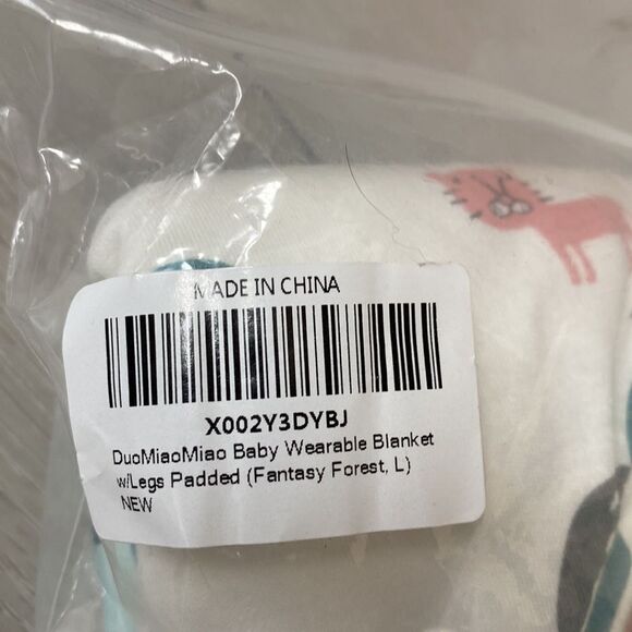 Duomiaomiao All Season Baby Sleep Sack, Tog 1.5 Wearable Blanket L NWT in packg‎ - Picture 8 of 9